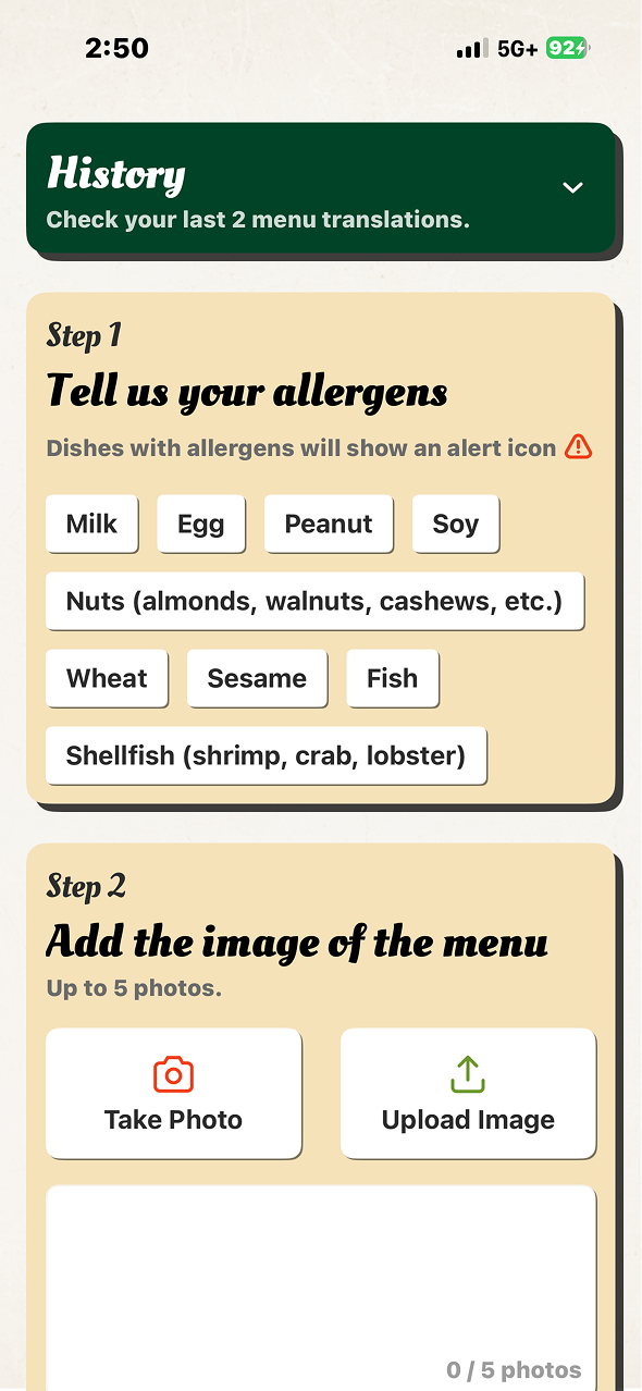 Allergen selection
